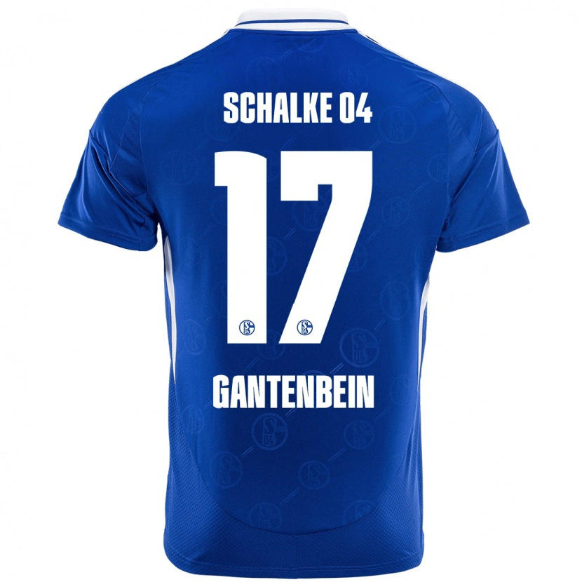 Danxen Hombre Camiseta Adrian Gantenbein #17 Azul Real 1ª Equipación 2024/25 La Camisa