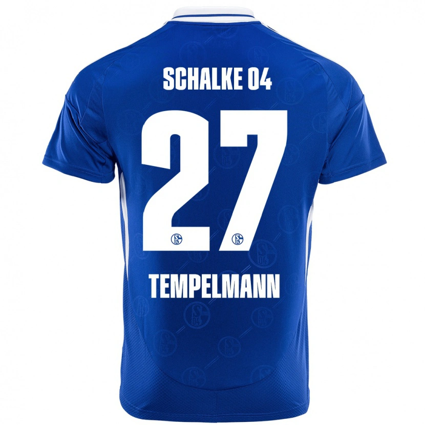 Danxen Hombre Camiseta Lino Tempelmann #27 Azul Real 1ª Equipación 2024/25 La Camisa