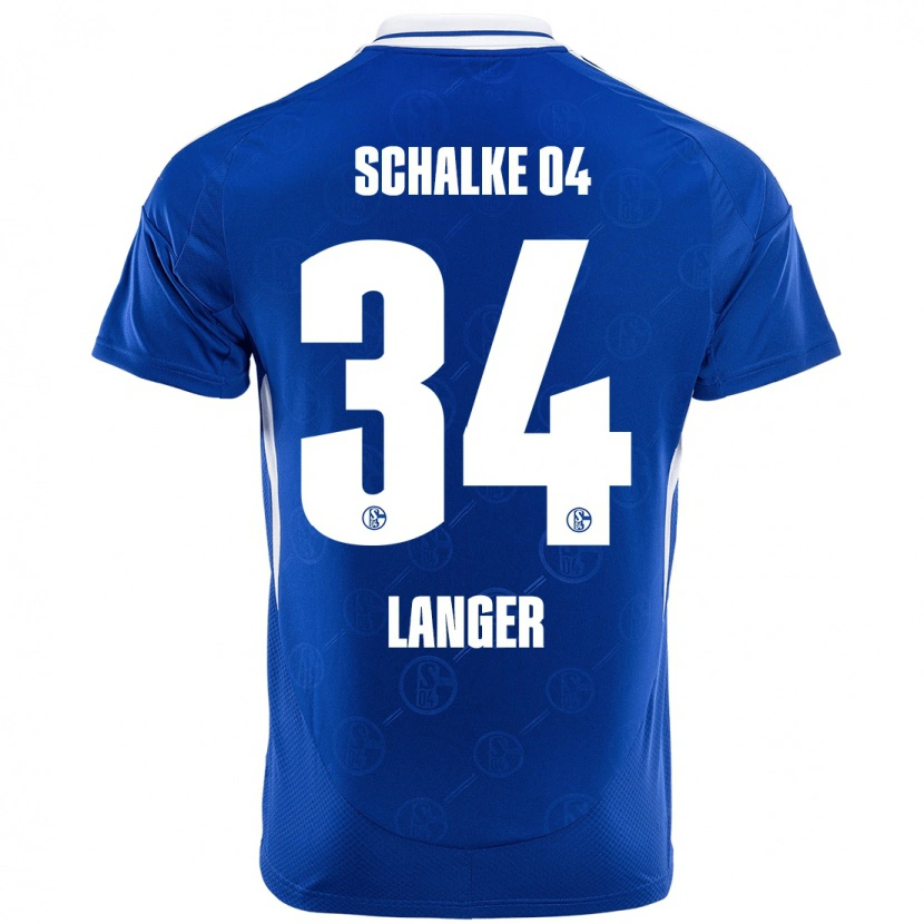 Danxen Hombre Camiseta Michael Langer #34 Azul Real 1ª Equipación 2024/25 La Camisa