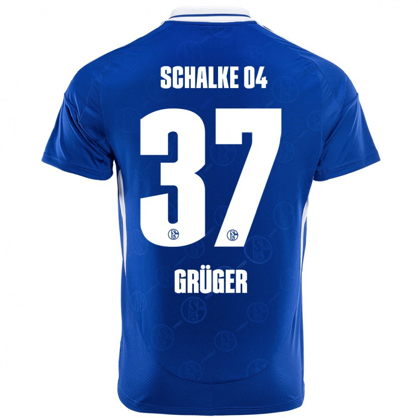 Danxen Hombre Camiseta Max Grüger #37 Azul Real 1ª Equipación 2024/25 La Camisa