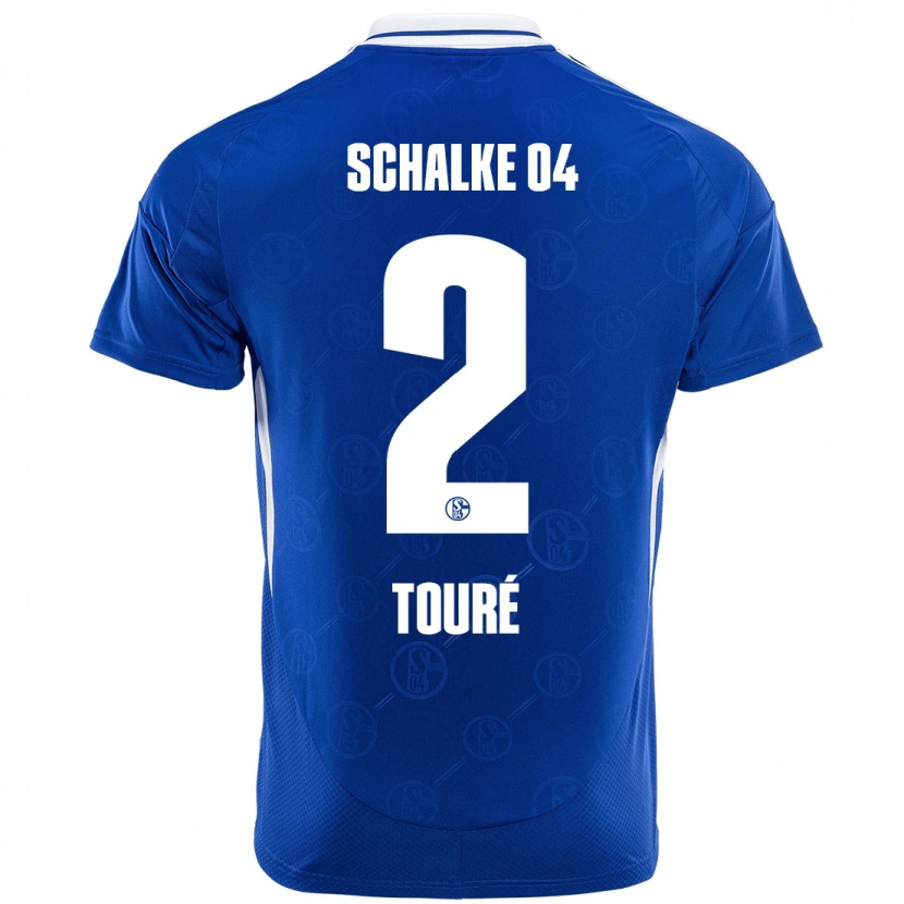 Danxen Hombre Camiseta Tidiane Touré #2 Azul Real 1ª Equipación 2024/25 La Camisa