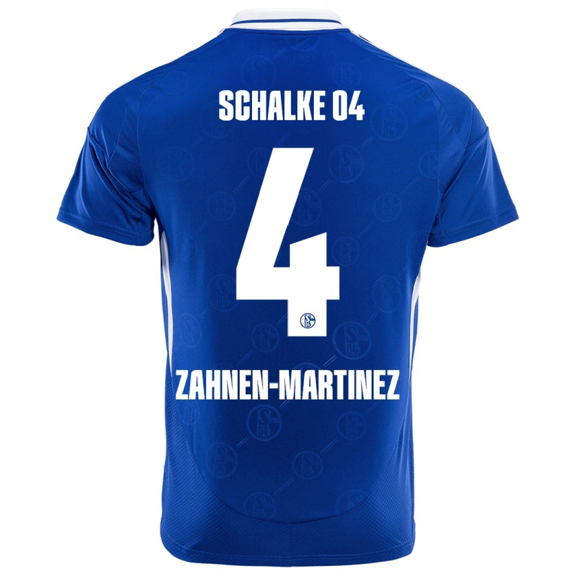 Danxen Hombre Camiseta Pablo Zahnen-Martinez #4 Azul Real 1ª Equipación 2024/25 La Camisa