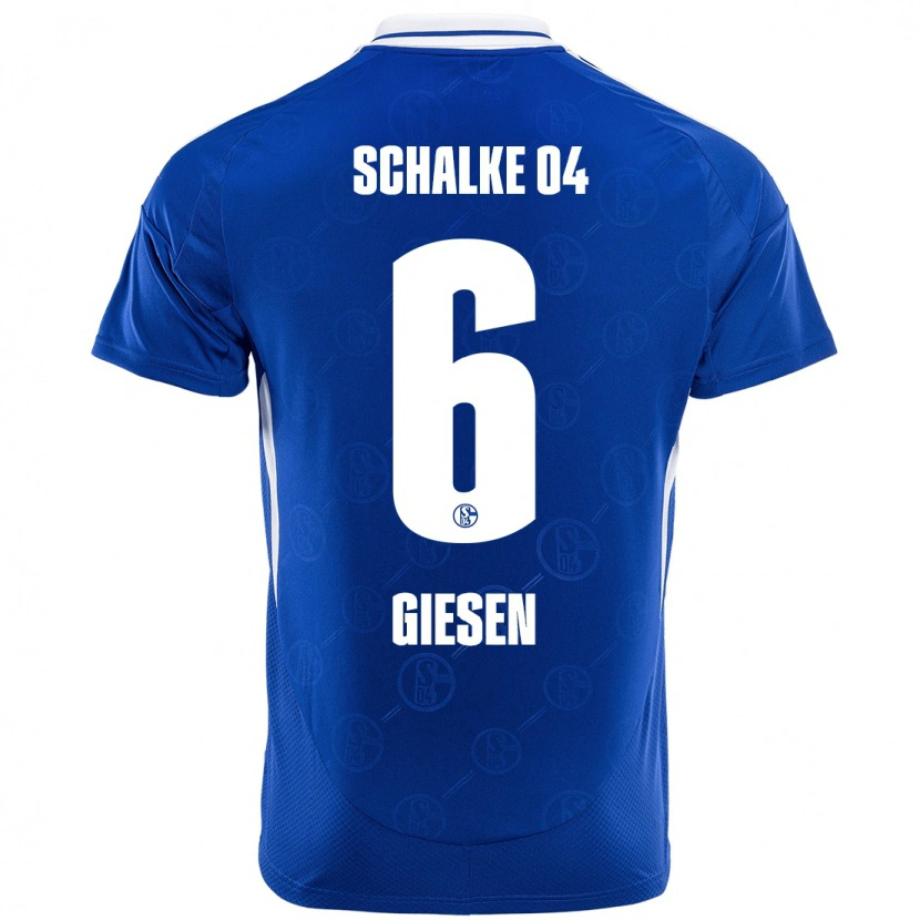 Danxen Hombre Camiseta Tim Giesen #6 Azul Real 1ª Equipación 2024/25 La Camisa