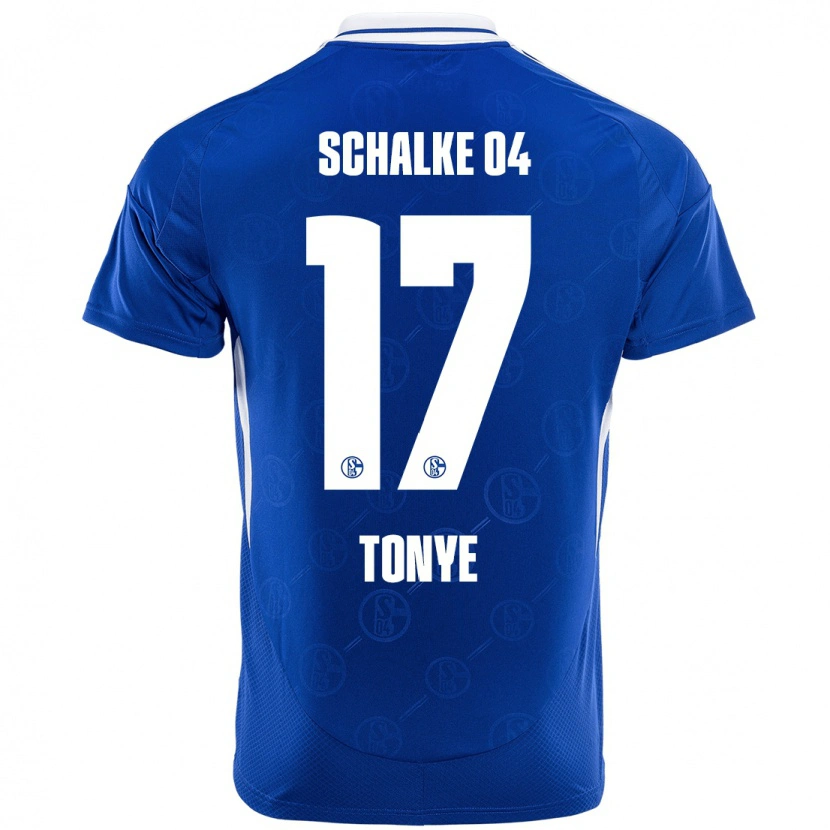 Danxen Hombre Camiseta Yannick Tonye #17 Azul Real 1ª Equipación 2024/25 La Camisa