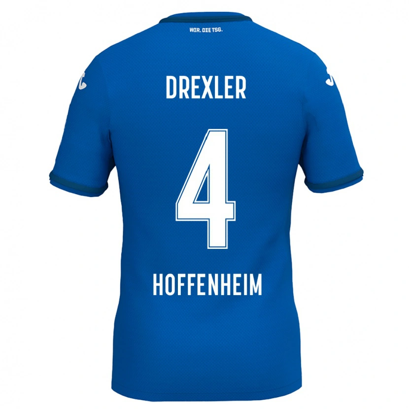 Danxen Hombre Camiseta Tim Drexler #4 Azul Real 1ª Equipación 2024/25 La Camisa