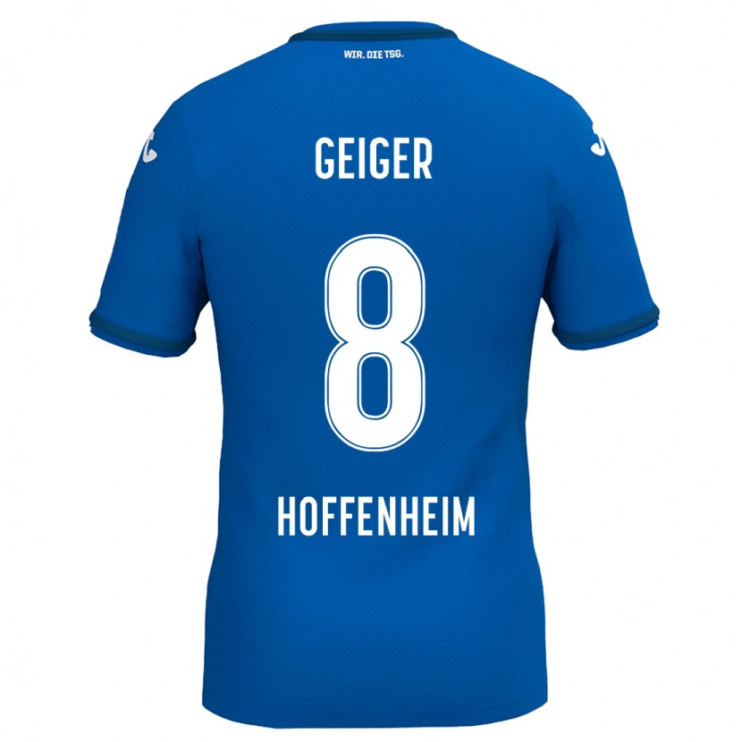 Danxen Hombre Camiseta Dennis Geiger #8 Azul Real 1ª Equipación 2024/25 La Camisa