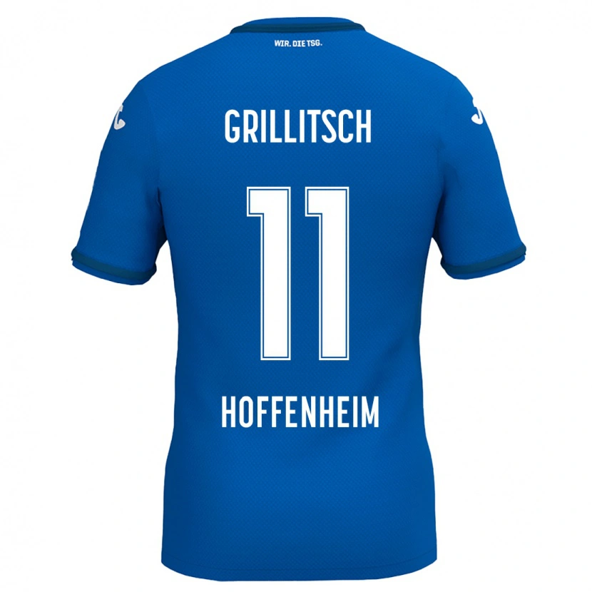 Danxen Hombre Camiseta Florian Grillitsch #11 Azul Real 1ª Equipación 2024/25 La Camisa