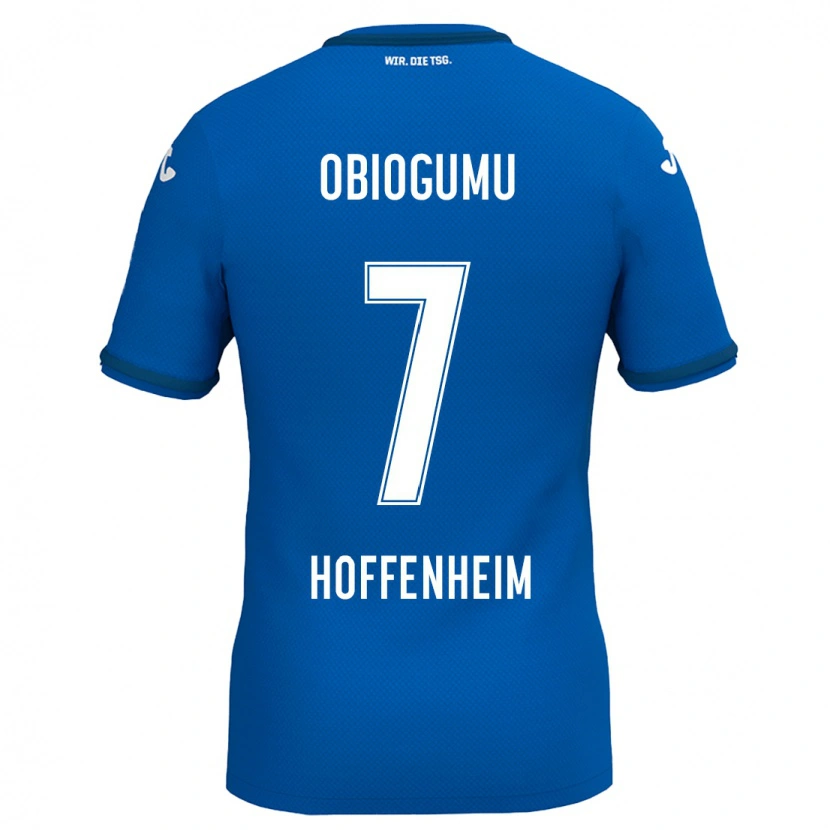 Danxen Hombre Camiseta Uche Obiogumu #7 Azul Real 1ª Equipación 2024/25 La Camisa