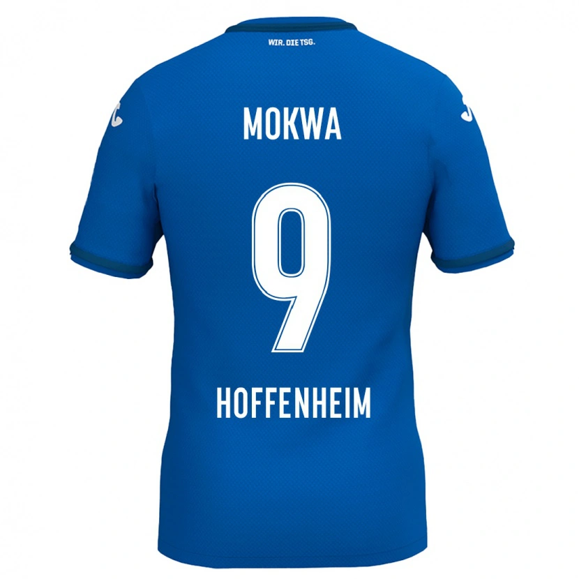 Danxen Hombre Camiseta David Mokwa #9 Azul Real 1ª Equipación 2024/25 La Camisa