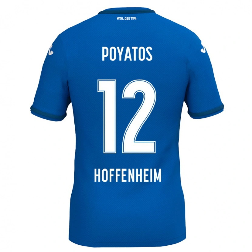 Danxen Hombre Camiseta Miguel Poyatos #12 Azul Real 1ª Equipación 2024/25 La Camisa