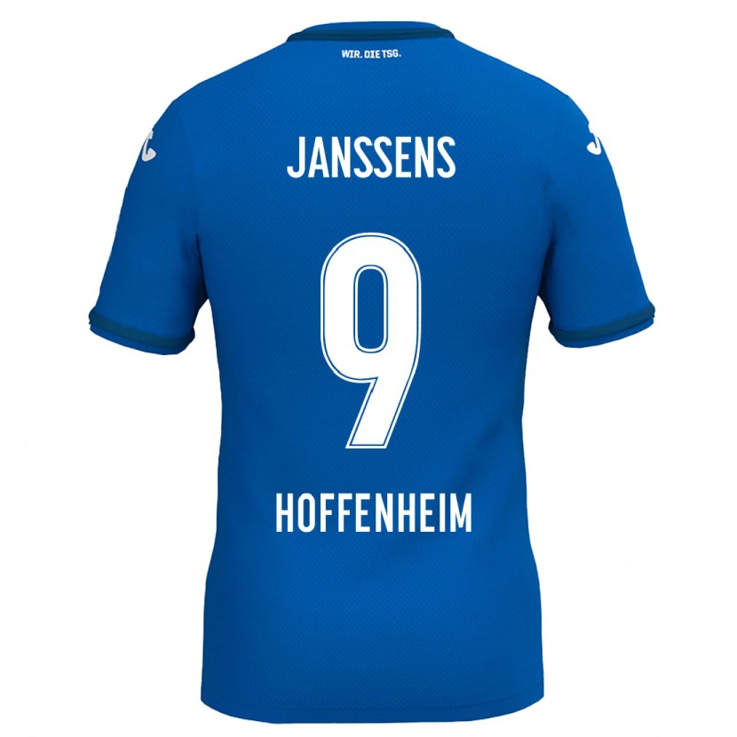 Danxen Hombre Camiseta Jill Janssens #9 Azul Real 1ª Equipación 2024/25 La Camisa