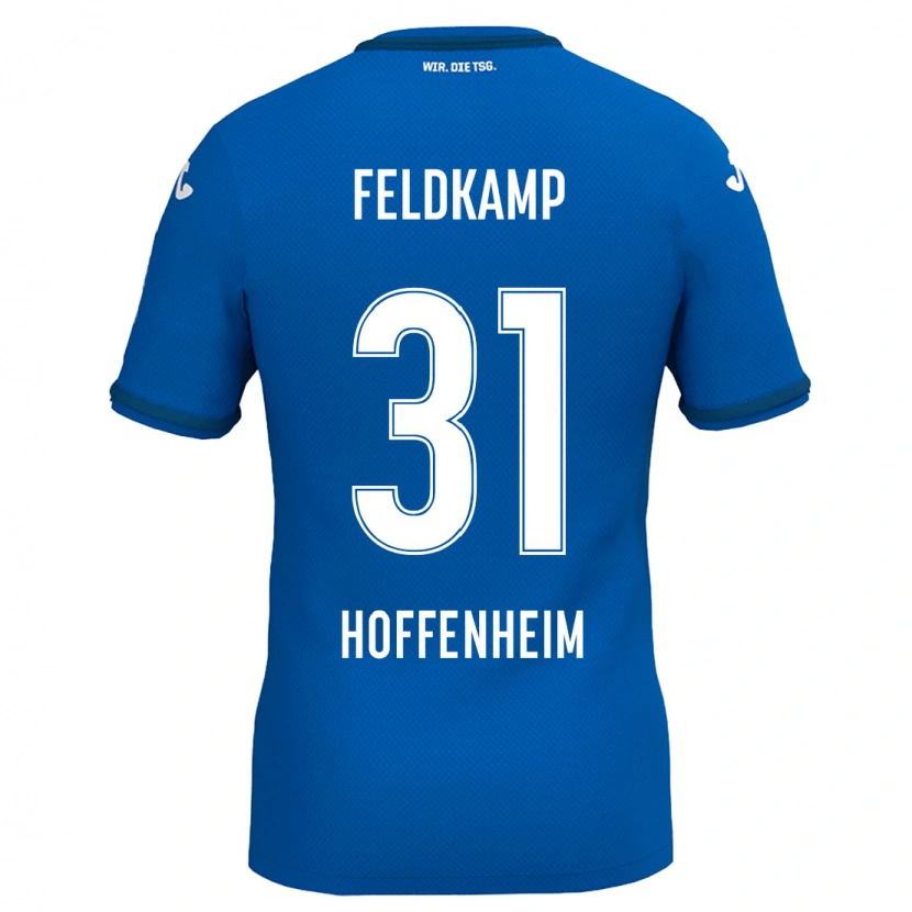 Danxen Hombre Camiseta Jana Feldkamp #31 Azul Real 1ª Equipación 2024/25 La Camisa