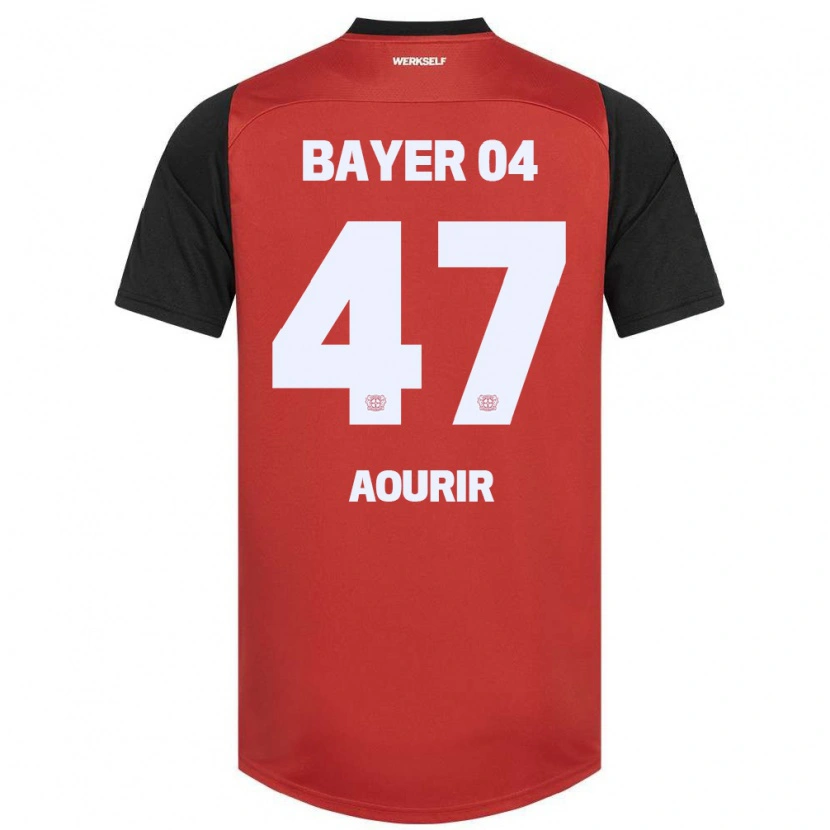 Danxen Hombre Camiseta Ayman Aourir #47 Rojo Negro 1ª Equipación 2024/25 La Camisa