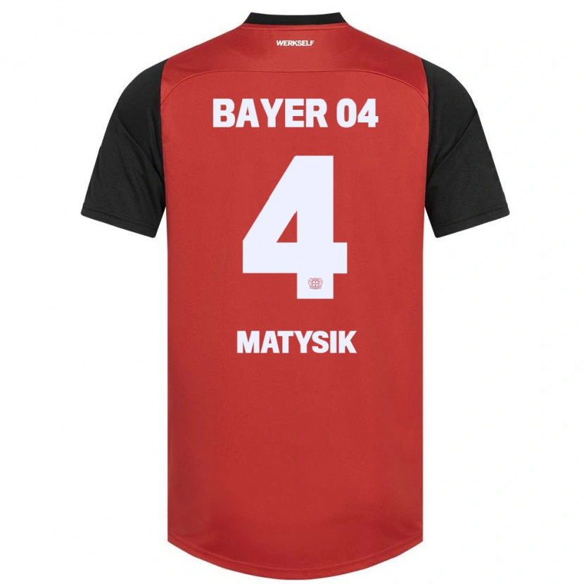 Danxen Hombre Camiseta Sylwia Matysik #4 Rojo Negro 1ª Equipación 2024/25 La Camisa