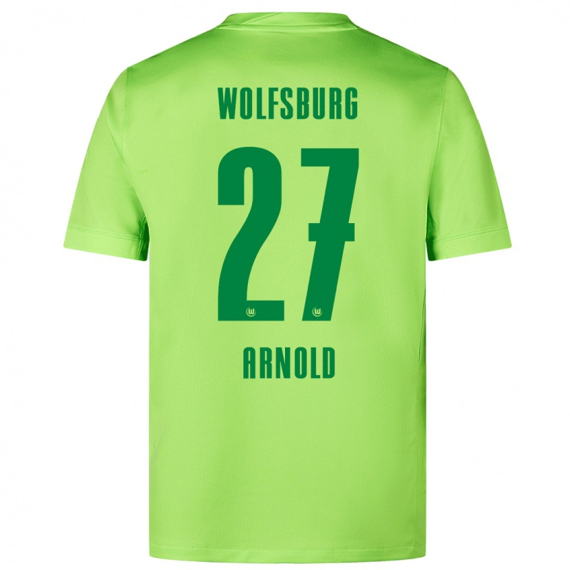 Danxen Hombre Camiseta Maximilian Arnold #27 Verde Fluorescente 1ª Equipación 2024/25 La Camisa