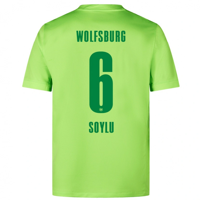 Danxen Hombre Camiseta Darwin Soylu #6 Verde Fluorescente 1ª Equipación 2024/25 La Camisa