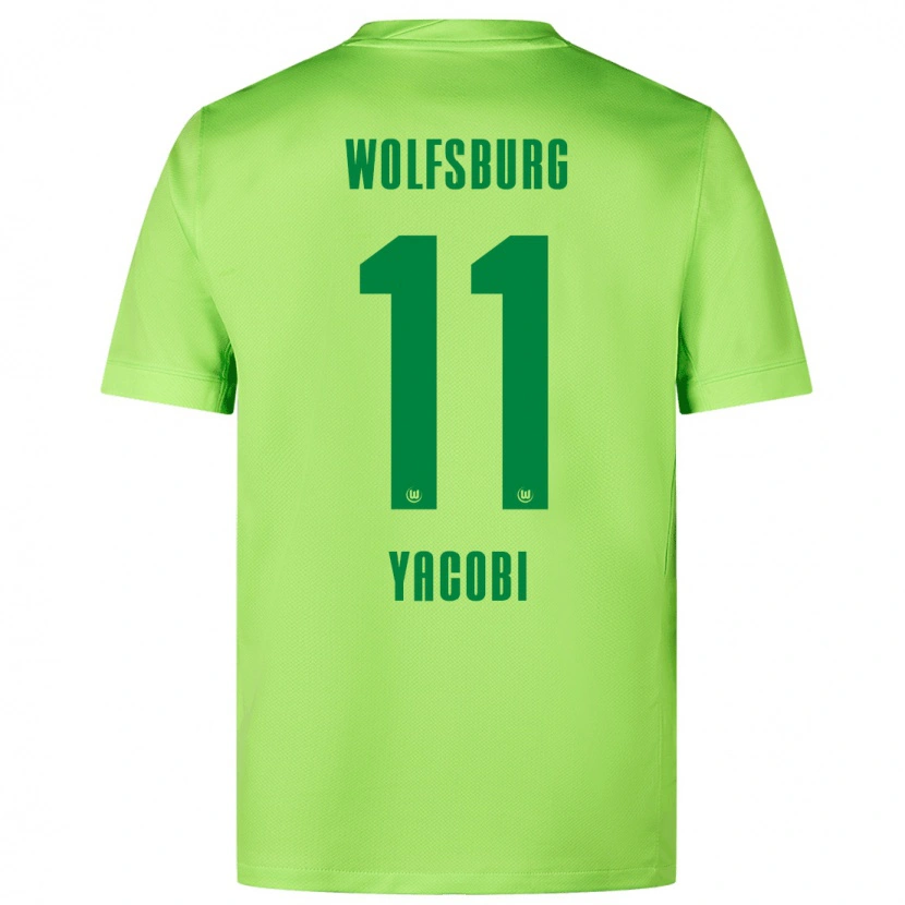 Danxen Hombre Camiseta Nilas Yacobi #11 Verde Fluorescente 1ª Equipación 2024/25 La Camisa