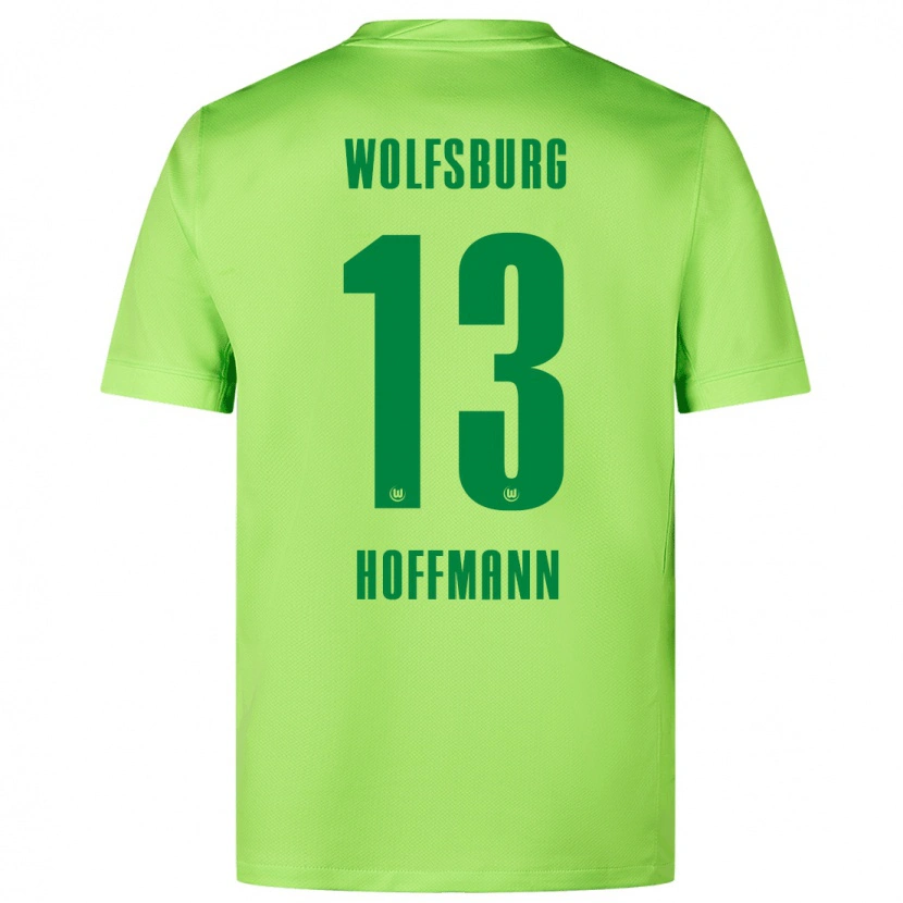 Danxen Hombre Camiseta Nils Hoffmann #13 Verde Fluorescente 1ª Equipación 2024/25 La Camisa