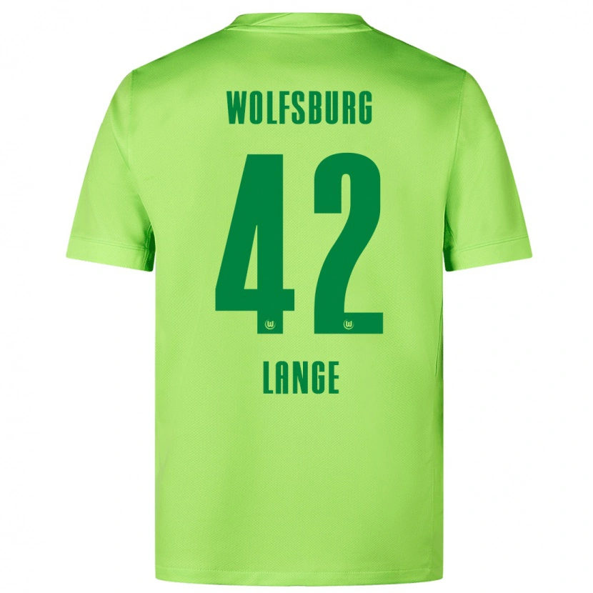 Danxen Hombre Camiseta Felix Lange #42 Verde Fluorescente 1ª Equipación 2024/25 La Camisa