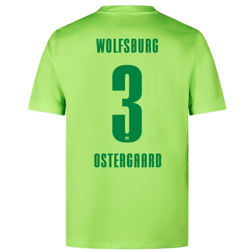 Danxen Hombre Camiseta Christian Östergaard #3 Verde Fluorescente 1ª Equipación 2024/25 La Camisa