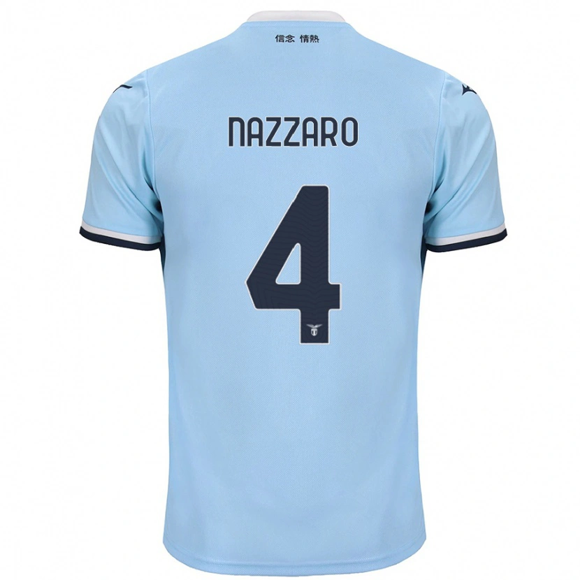 Danxen Hombre Camiseta Marco Nazzaro #4 Azul 1ª Equipación 2024/25 La Camisa