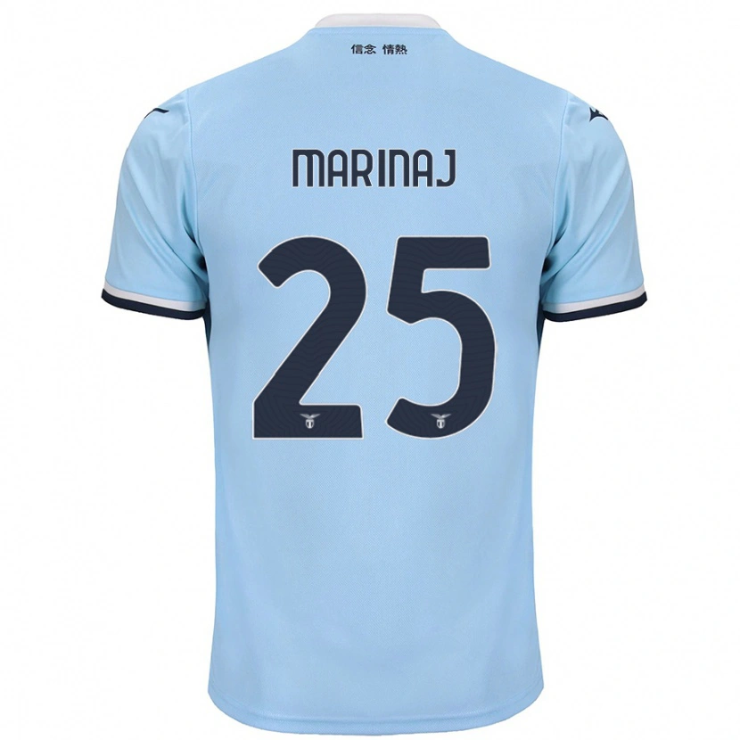 Danxen Hombre Camiseta Kledi Marinaj #25 Azul 1ª Equipación 2024/25 La Camisa