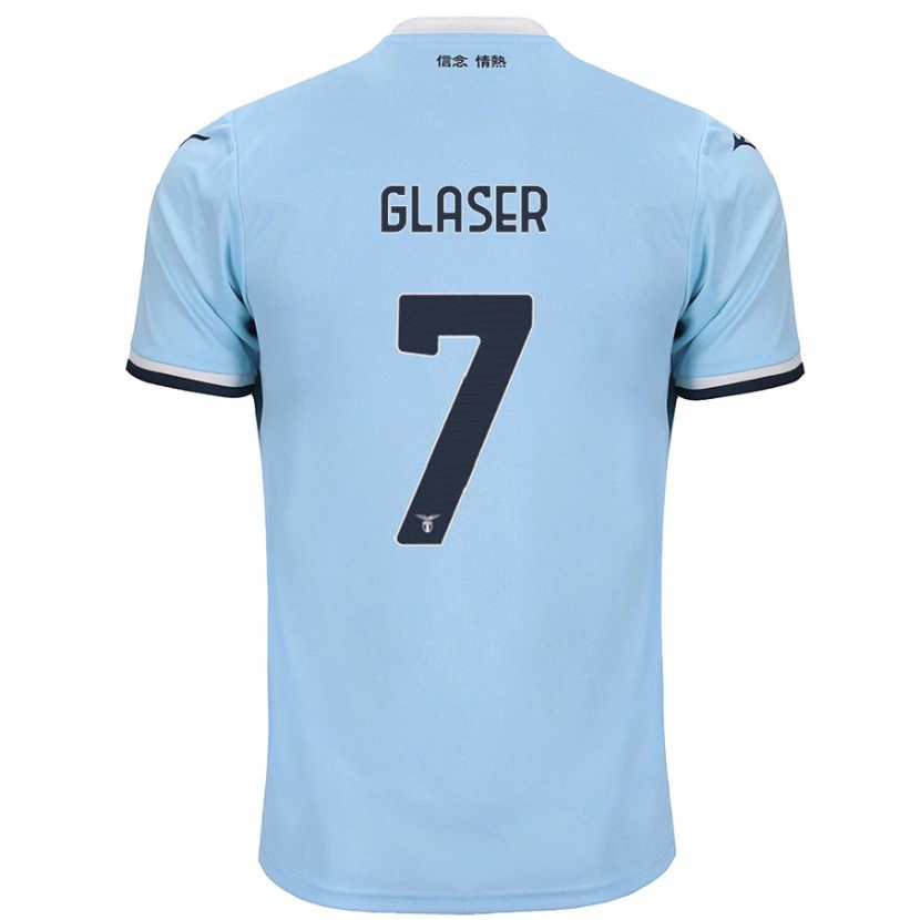 Danxen Hombre Camiseta Julia Glaser #7 Azul 1ª Equipación 2024/25 La Camisa