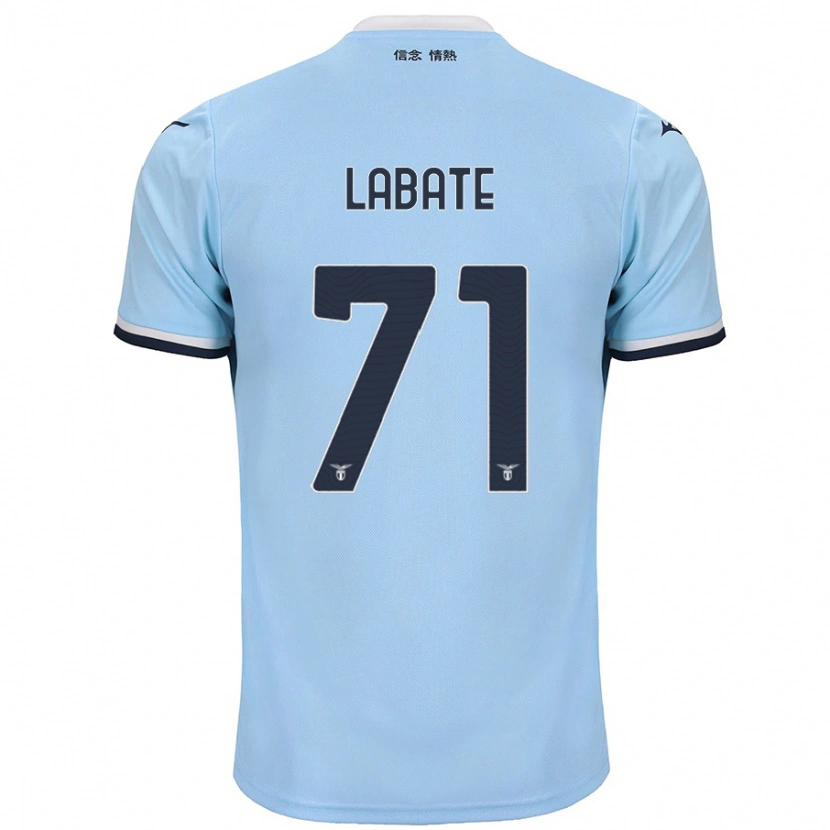 Danxen Hombre Camiseta Camilla Labate #71 Azul 1ª Equipación 2024/25 La Camisa