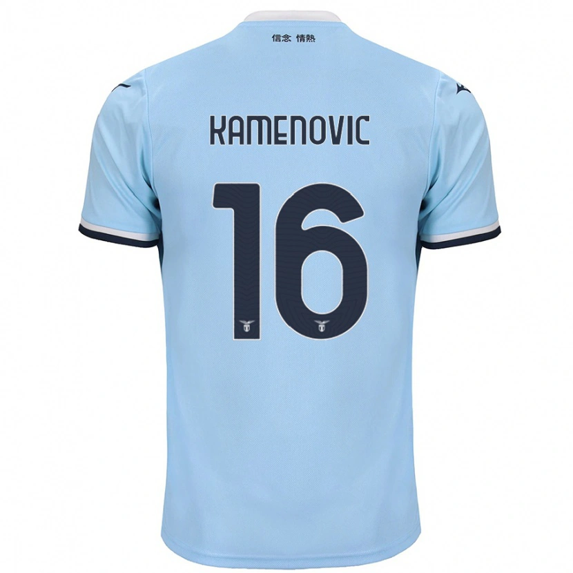 Danxen Hombre Camiseta Dimitrije Kamenović #16 Azul 1ª Equipación 2024/25 La Camisa