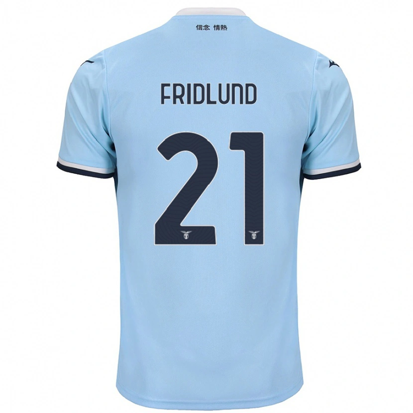 Danxen Hombre Camiseta Johanne Fridlund #21 Azul 1ª Equipación 2024/25 La Camisa