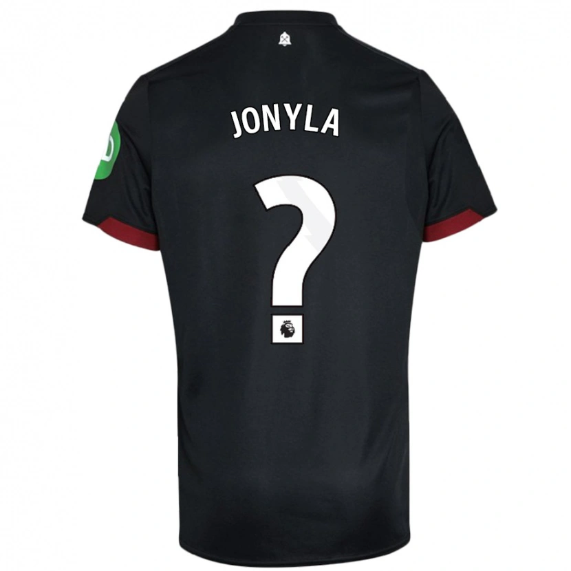 Danxen Hombre Camiseta Tomas Jonyla #0 Negro Blanco 2ª Equipación 2024/25 La Camisa