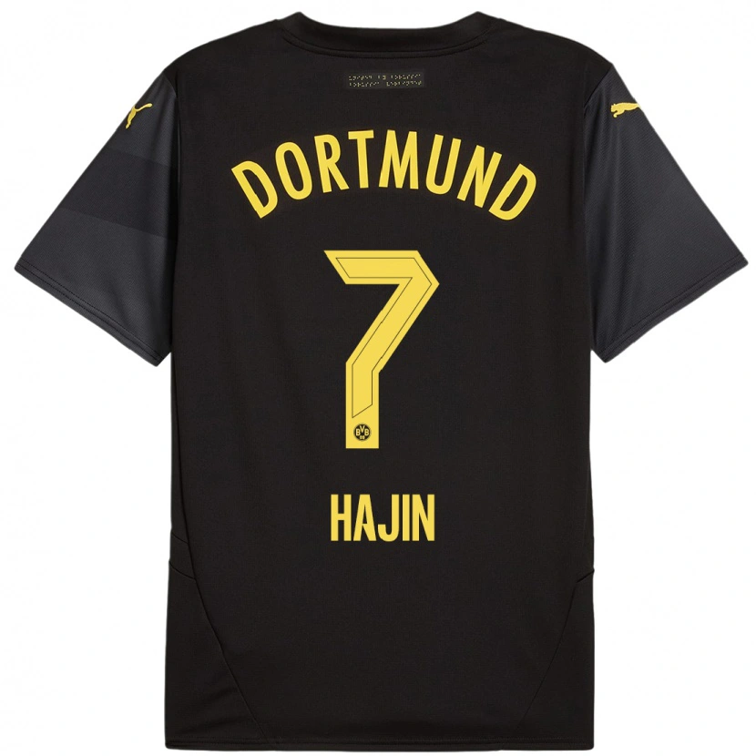 Danxen Hombre Camiseta So Hajin #7 Negro Amarillo 2ª Equipación 2024/25 La Camisa