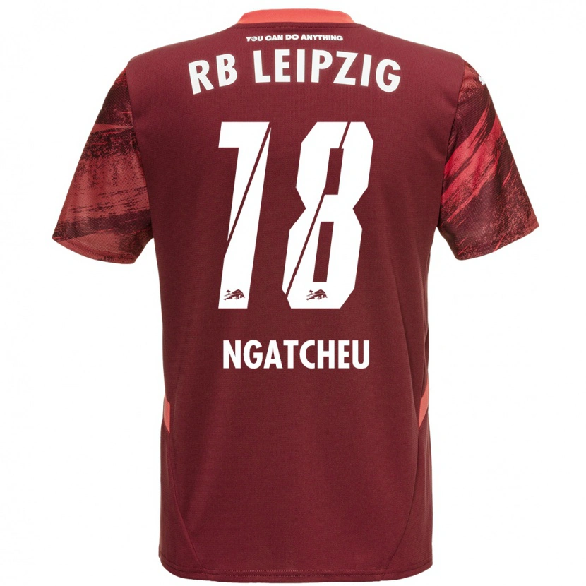 Danxen Hombre Camiseta Yohan Ngatcheu #18 Borgoña 2ª Equipación 2024/25 La Camisa