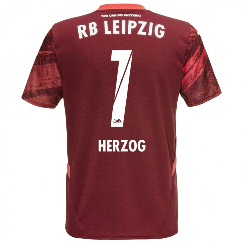 Danxen Hombre Camiseta Elvira Herzog #1 Borgoña 2ª Equipación 2024/25 La Camisa