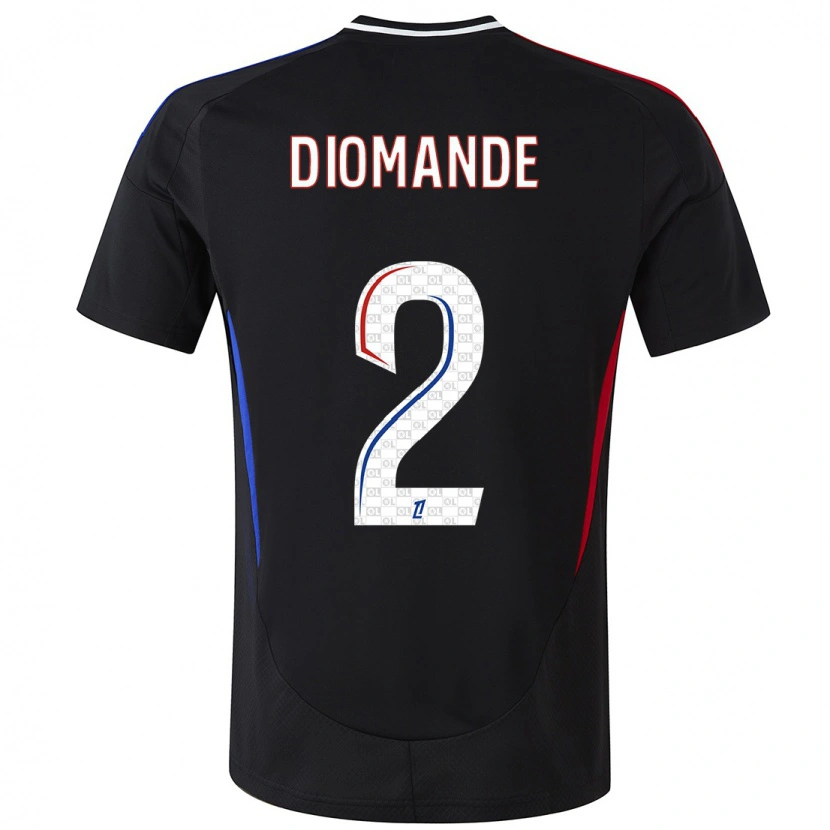 Danxen Hombre Camiseta Sinaly Diomandé #2 Negro 2ª Equipación 2024/25 La Camisa