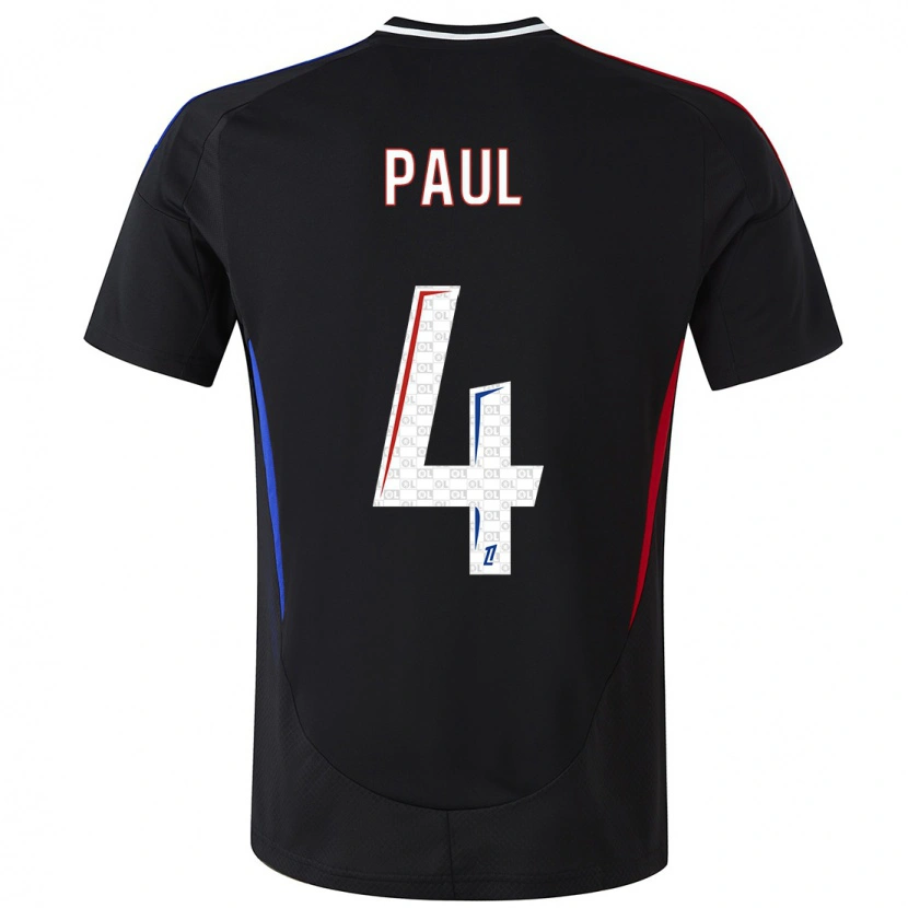 Danxen Hombre Camiseta Paul Akouokou #4 Negro 2ª Equipación 2024/25 La Camisa