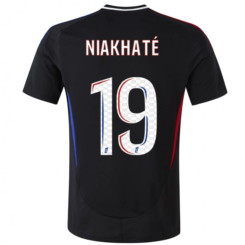 Danxen Hombre Camiseta Moussa Niakhaté #19 Negro 2ª Equipación 2024/25 La Camisa