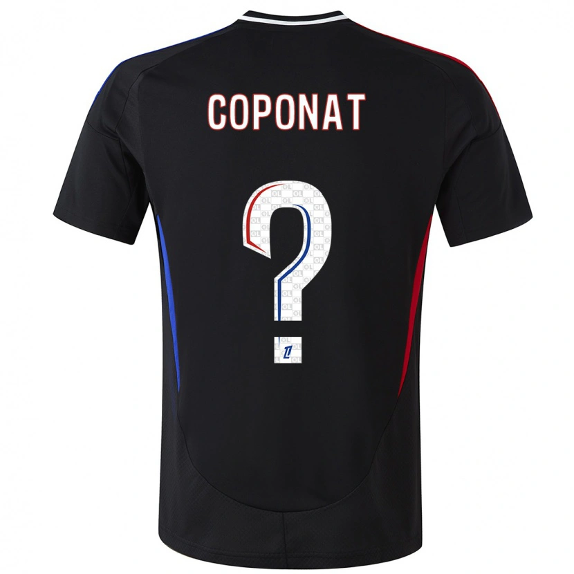 Danxen Hombre Camiseta Lilian Coponat #0 Negro 2ª Equipación 2024/25 La Camisa