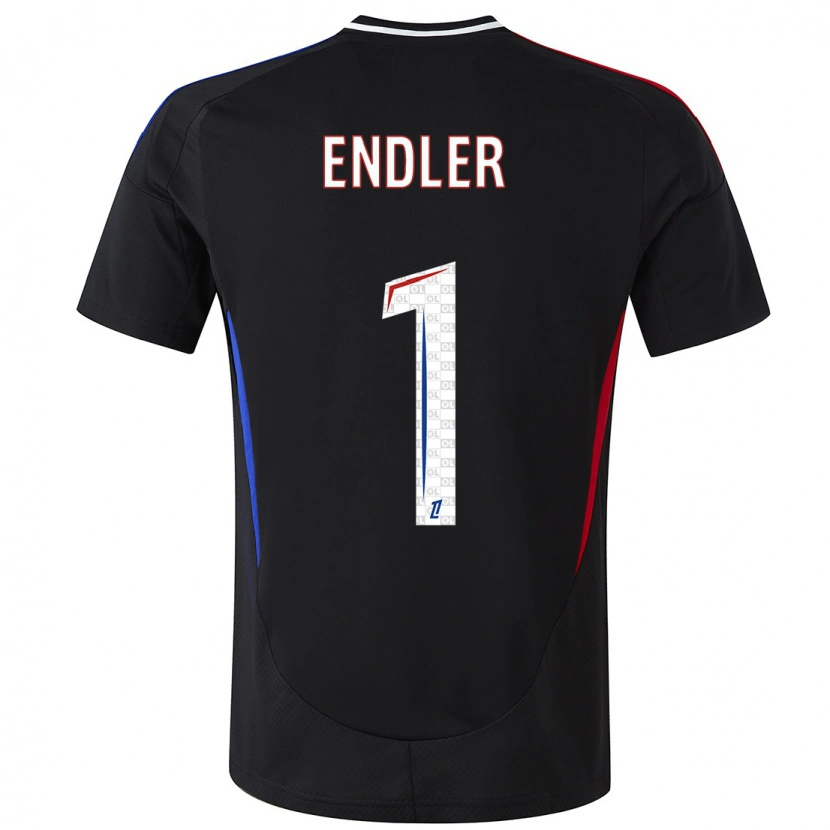 Danxen Hombre Camiseta Christiane Endler #1 Negro 2ª Equipación 2024/25 La Camisa