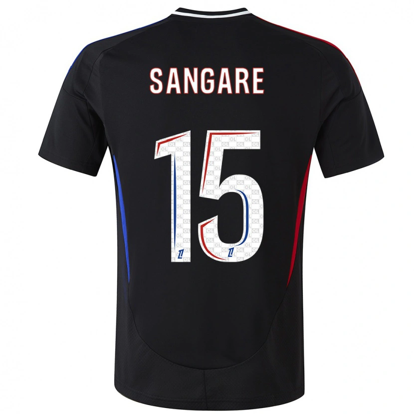 Danxen Hombre Camiseta Wassa Sangaré #15 Negro 2ª Equipación 2024/25 La Camisa