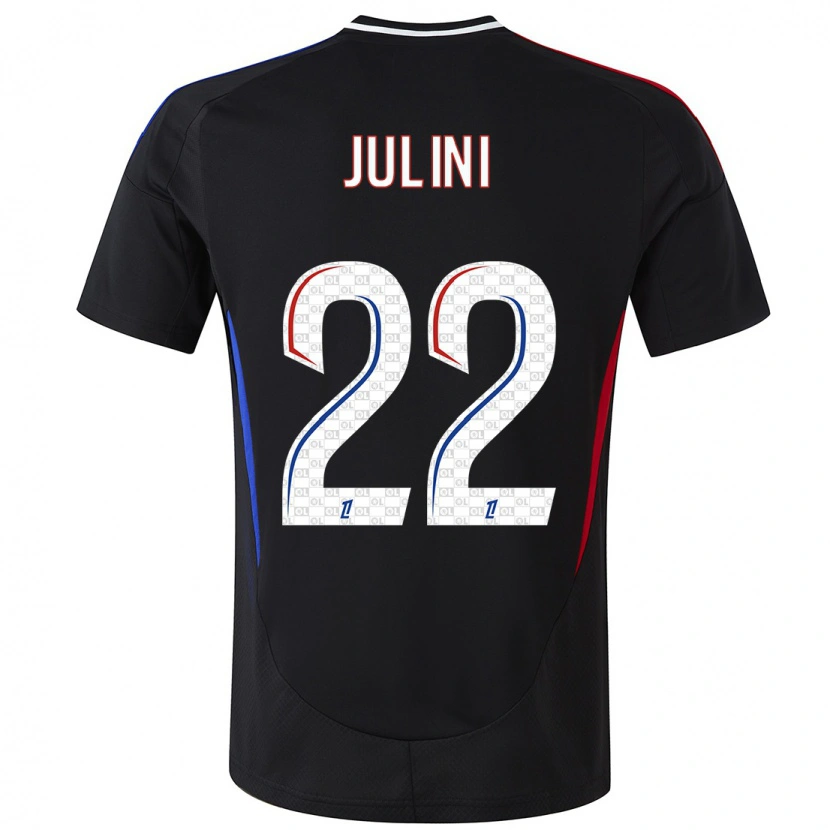 Danxen Hombre Camiseta Sally Julini #22 Negro 2ª Equipación 2024/25 La Camisa