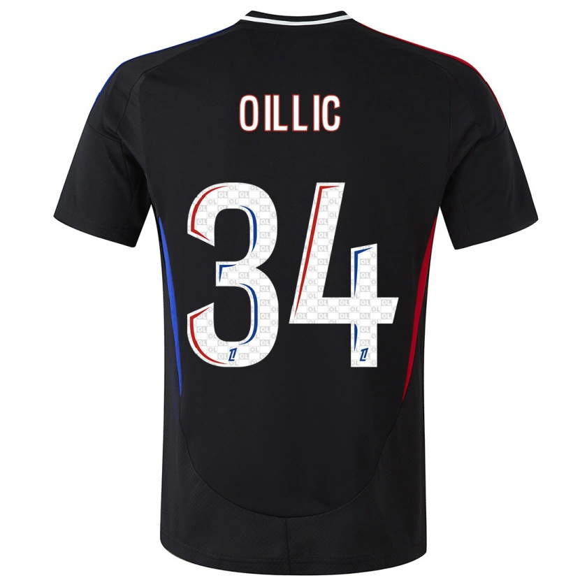 Danxen Hombre Camiseta Laureen Oillic #34 Negro 2ª Equipación 2024/25 La Camisa