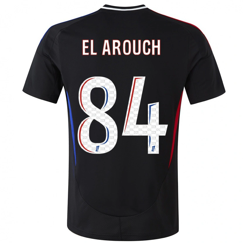 Danxen Hombre Camiseta Mohamed El Arouch #84 Negro 2ª Equipación 2024/25 La Camisa