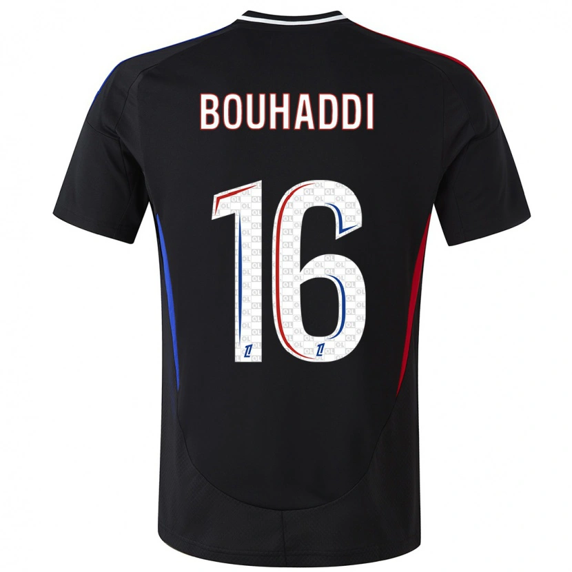 Danxen Hombre Camiseta Sarah Bouhaddi #16 Negro 2ª Equipación 2024/25 La Camisa