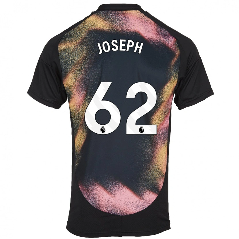 Danxen Hombre Camiseta Jayden Joseph #62 Negro Blanco 2ª Equipación 2024/25 La Camisa