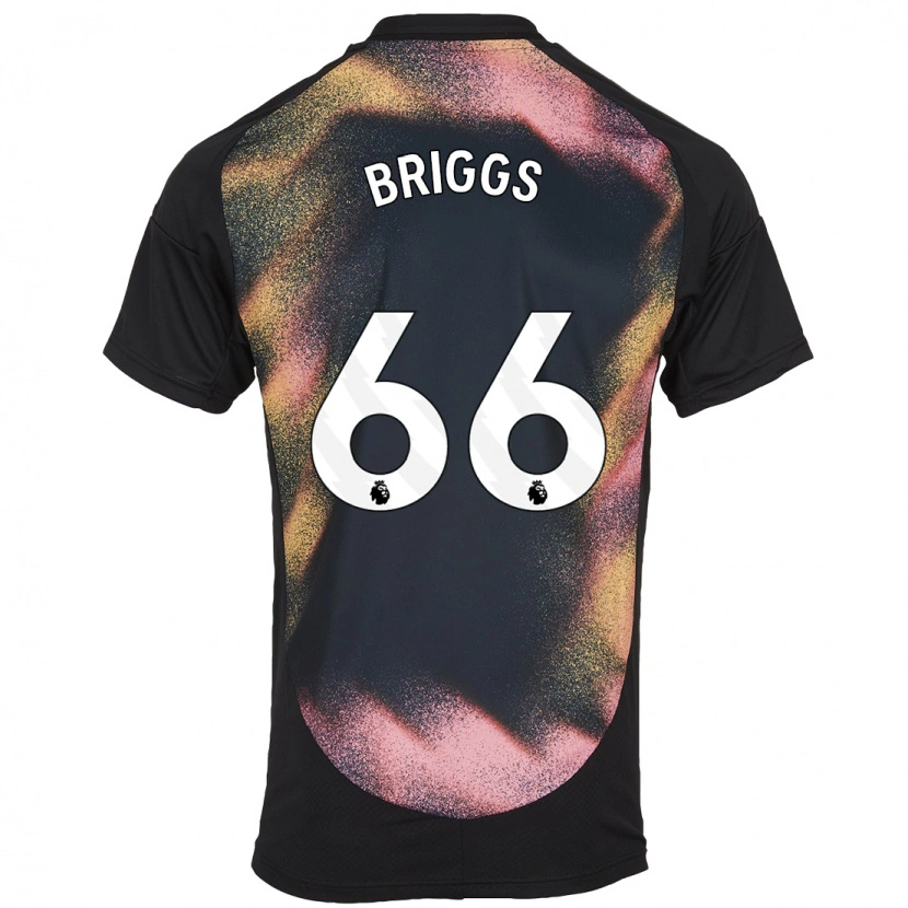 Danxen Hombre Camiseta Logan Briggs #66 Negro Blanco 2ª Equipación 2024/25 La Camisa