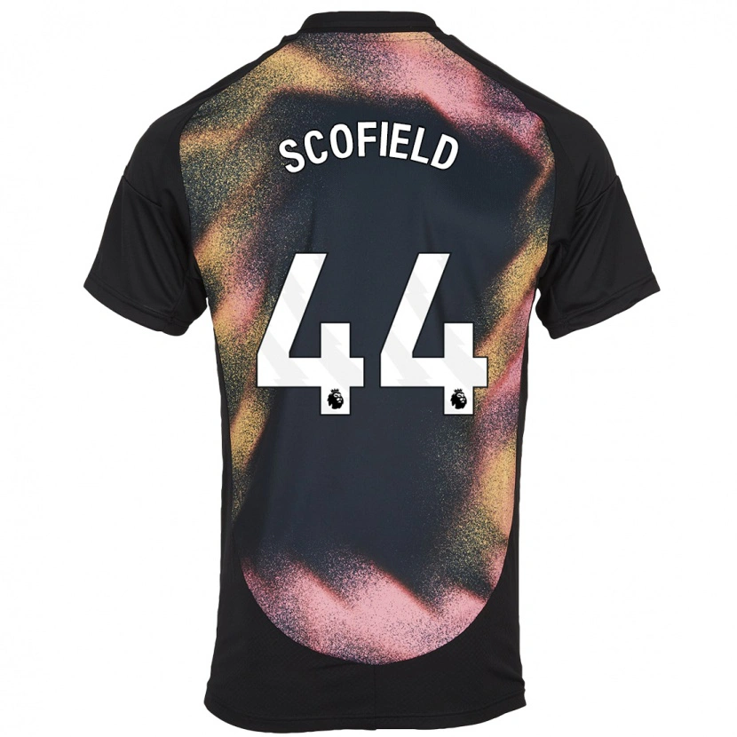 Danxen Hombre Camiseta Connie Scofield #44 Negro Blanco 2ª Equipación 2024/25 La Camisa