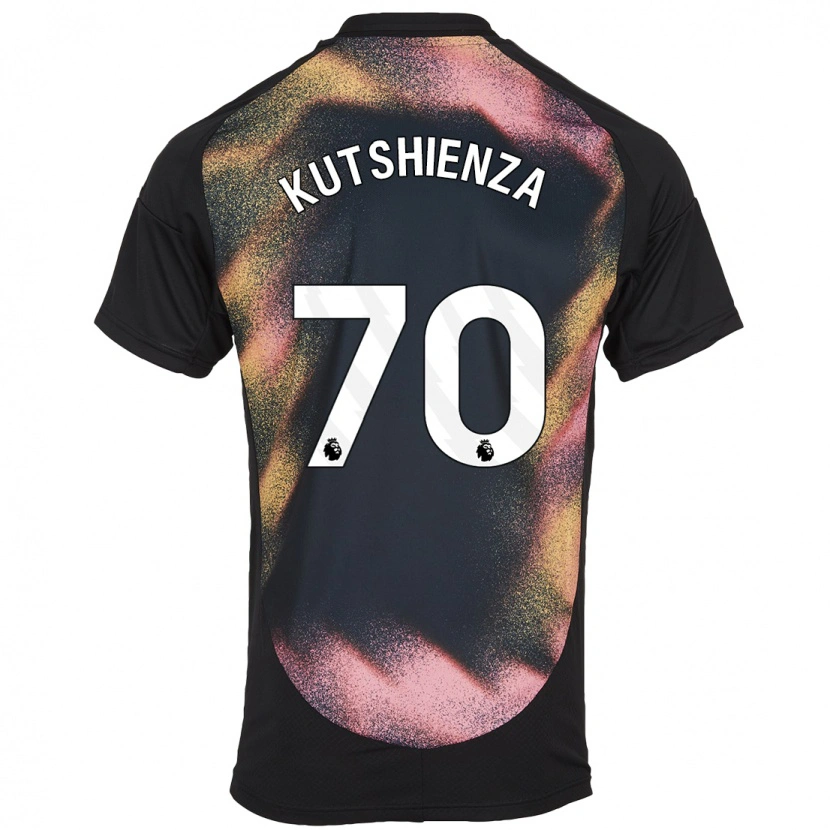 Danxen Hombre Camiseta Jesper Kutshienza #70 Negro Blanco 2ª Equipación 2024/25 La Camisa