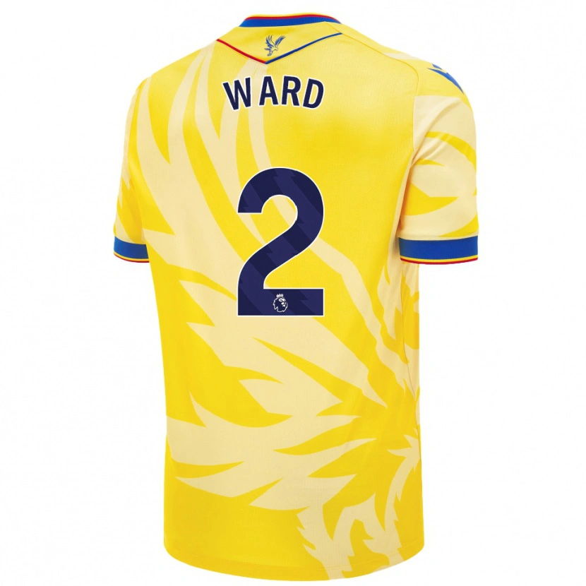 Danxen Hombre Camiseta Joel Ward #2 Amarillo 2ª Equipación 2024/25 La Camisa