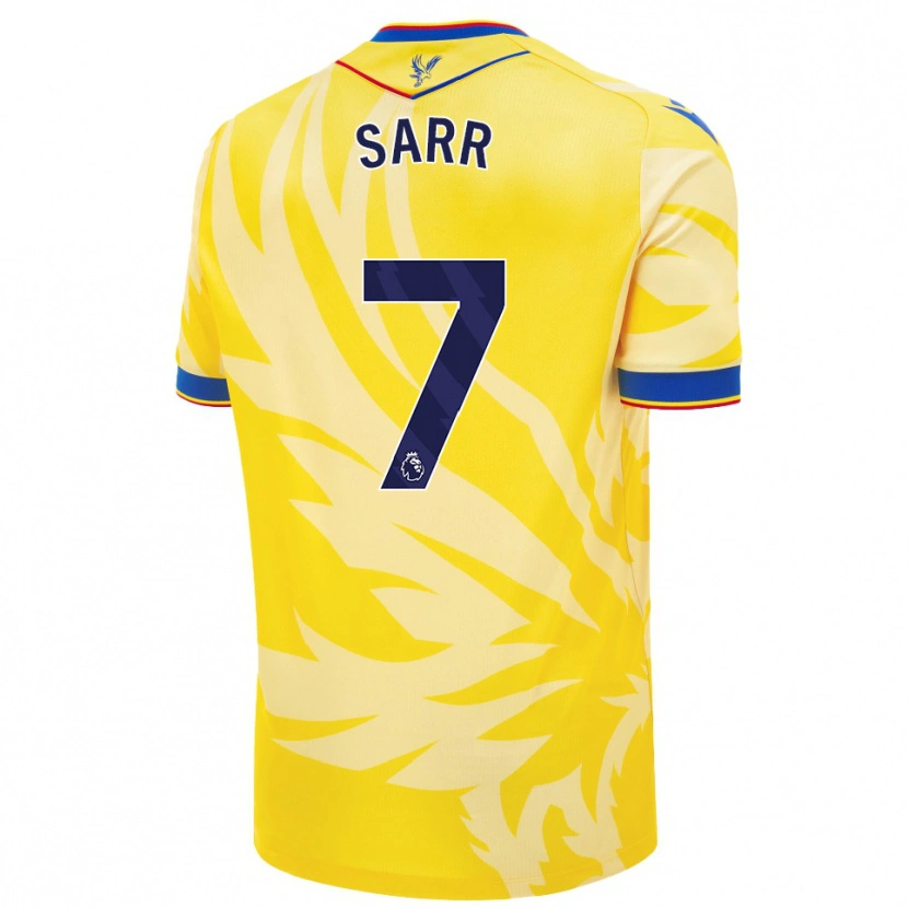 Danxen Hombre Camiseta Ismaïla Sarr #7 Amarillo 2ª Equipación 2024/25 La Camisa